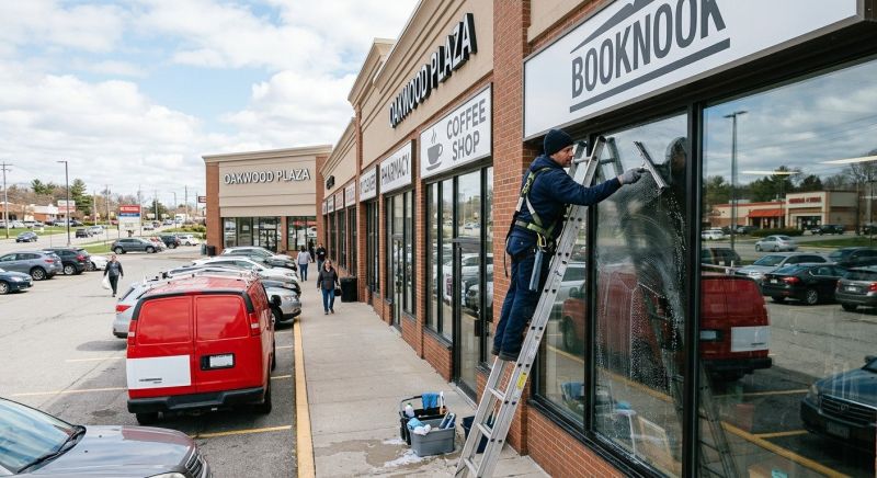 Strip Mall Window Cleaning in Vancouver, WA